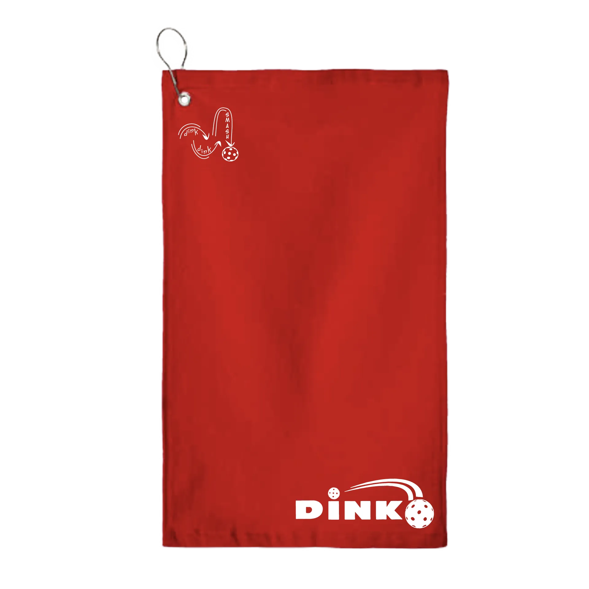 Dink Pickleball | Pickleball Court Towels | Grommeted 100% Cotton Terry Velour