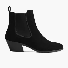 Duchess Bootie | Black Suede