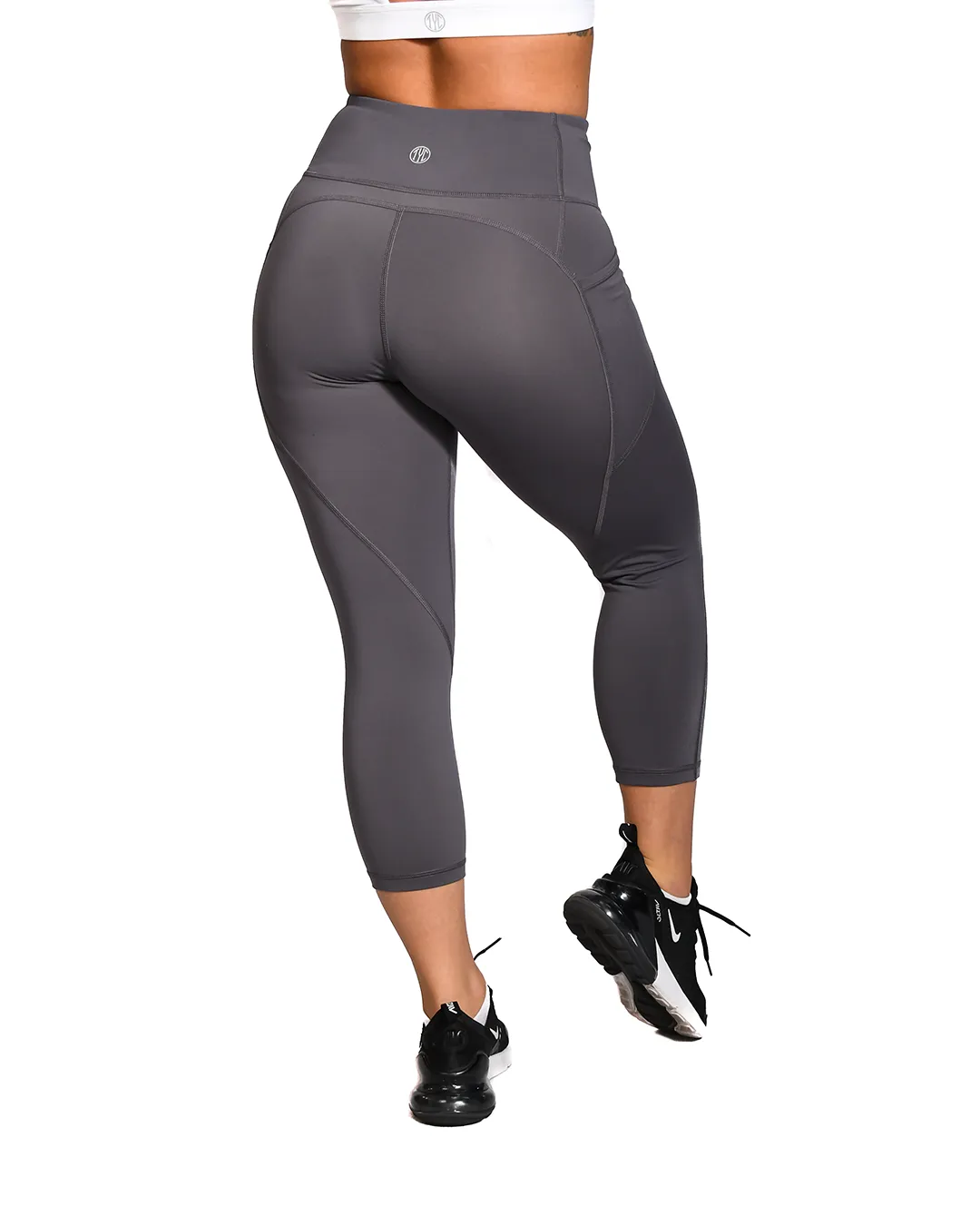 Effortless Heart Booty Capris - Alloy Steel