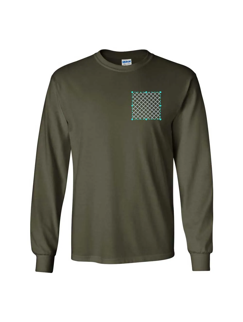 Embroidered Gildan Heavyweight Long Sleeve Ultra Cotton T-Shirt