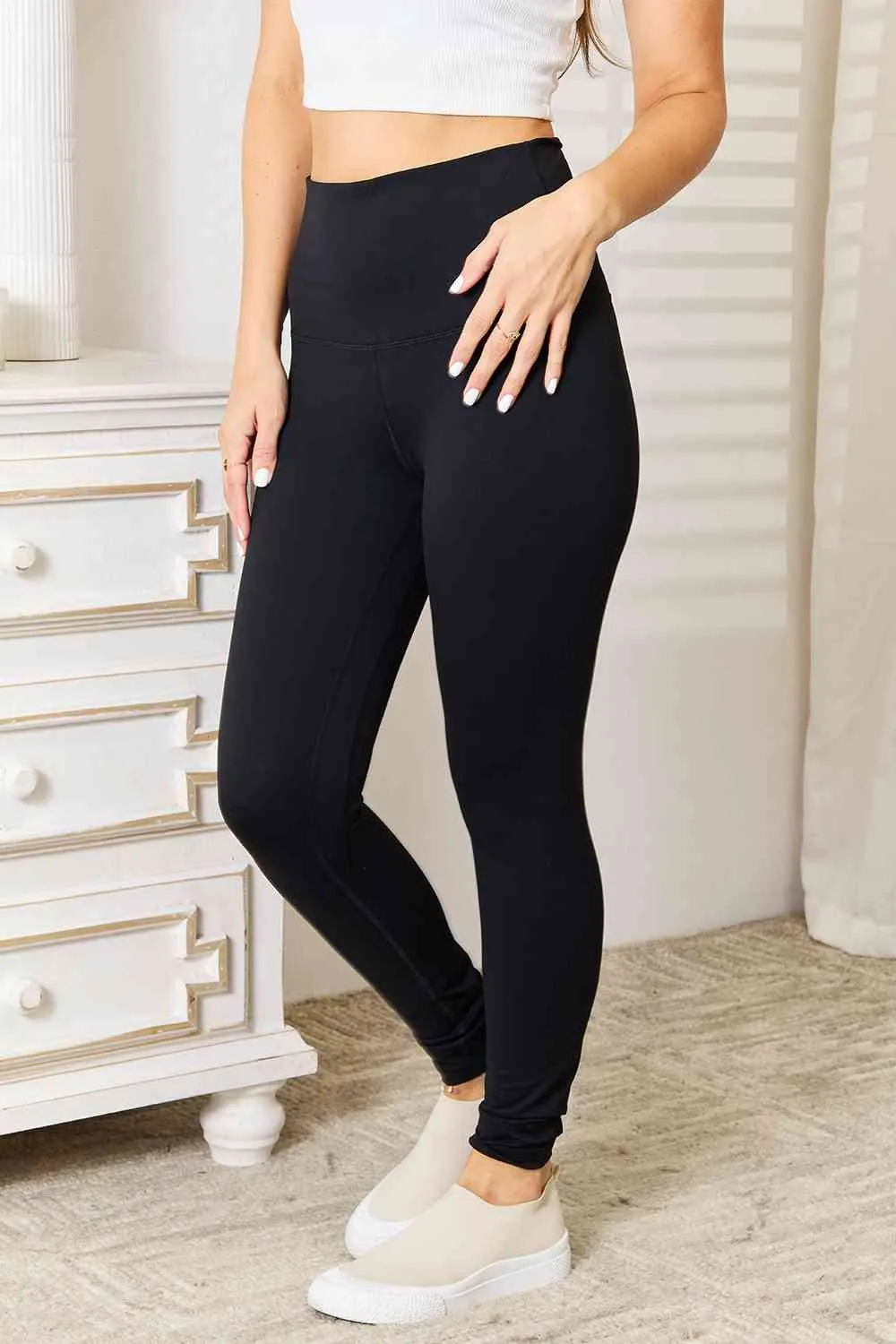 Explore More Collection - Basic Bae Ultra Soft High Waist Sports Leggings