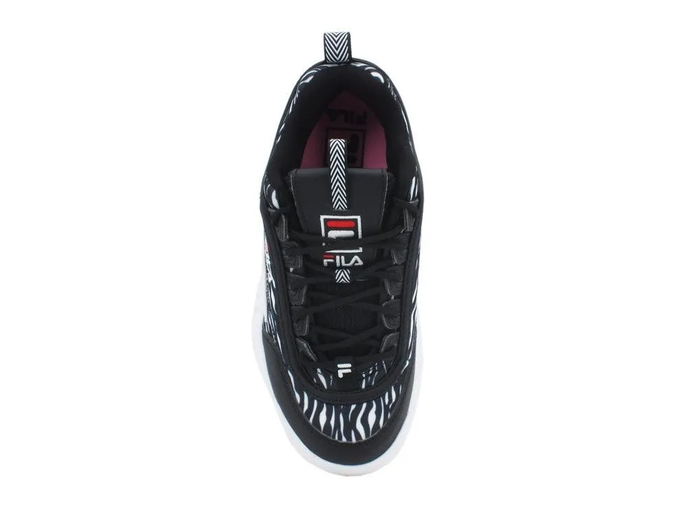 FILA Disruptor Animal Wmn Zebra Black 1010863.9YU