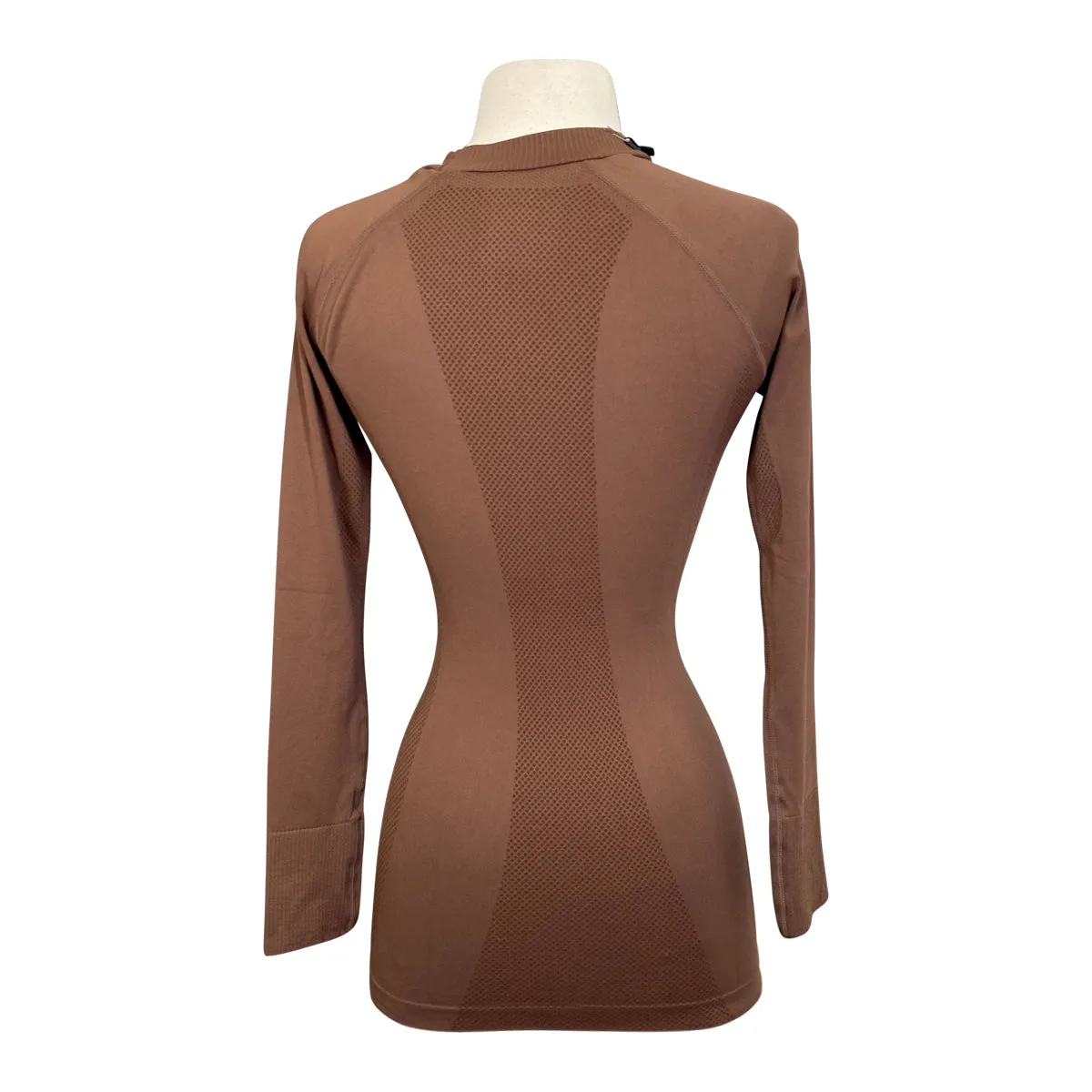 FitEq Long Sleeve Seamless Schooling Top in Cocoa - Women's S/M