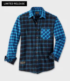 Fitted Flannel Shirt - Mixed Up Blues