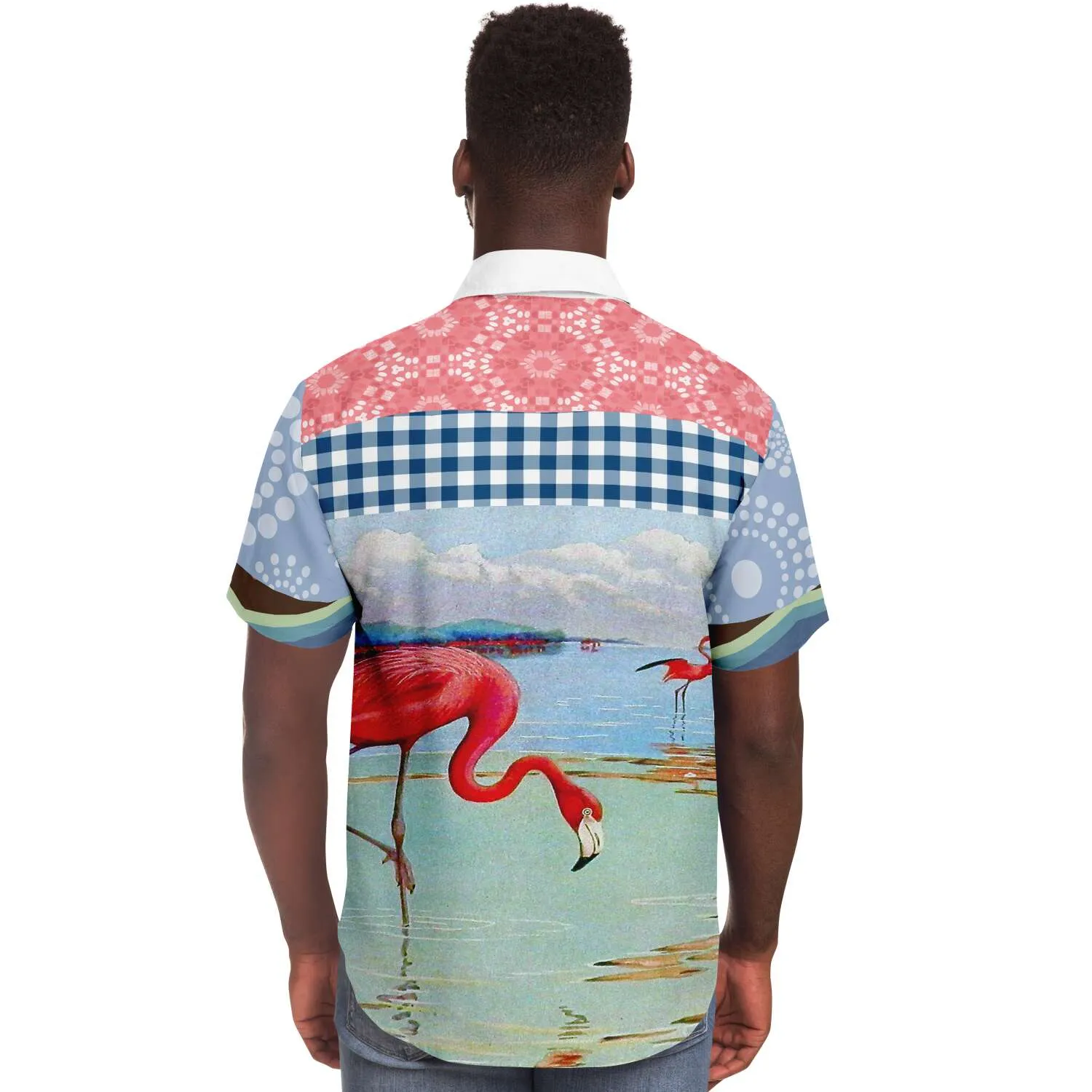 Flamingo Road Short Sleeve Button Down Shirt