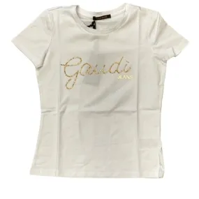 Gaudì Short sleeve crew-neck T-shirt 211BD64007 2100 white