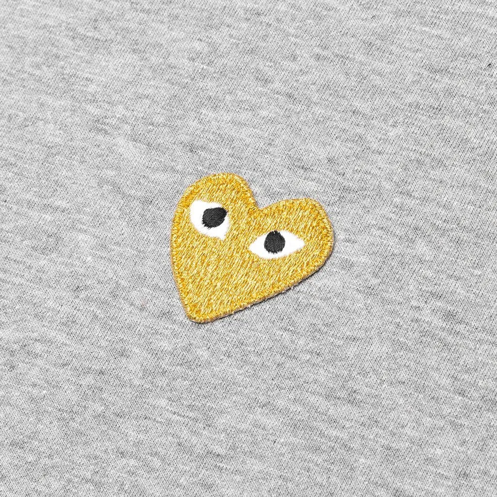 Gold Heart T-Shirt - Grey