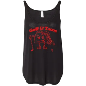 Golf & Tacos Women's Tank Top Black