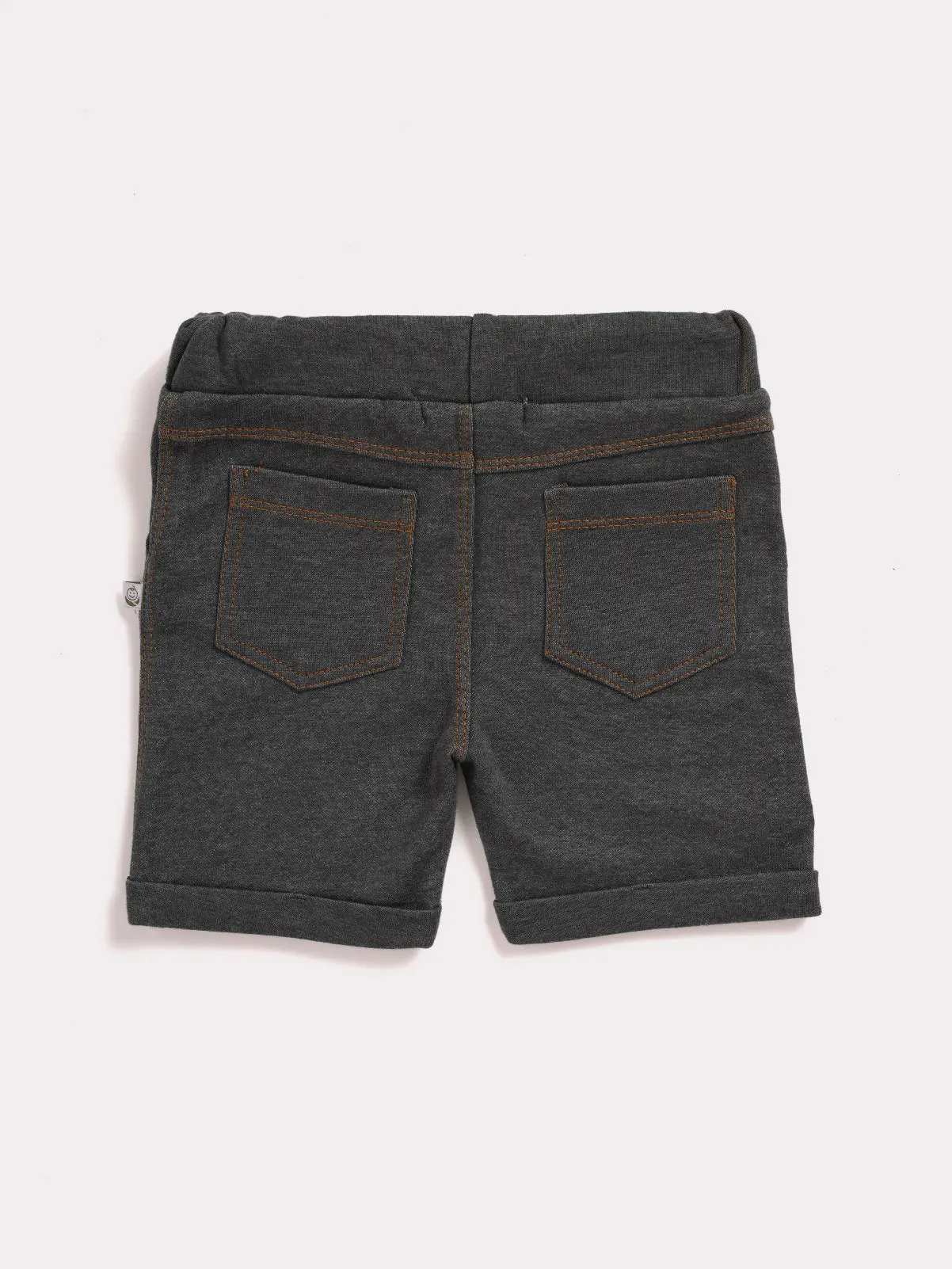 Grey denim shorts  for baby boys