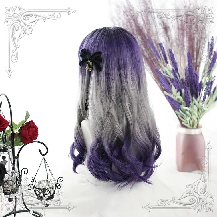 HARAJUKU LOLITA [GRAPE SODA] GRADIENT LONG CURLY WIG BY60032