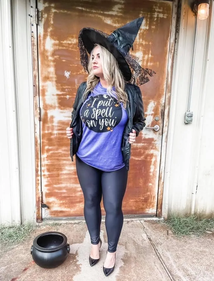 Heather Purple {I PUT A SPELL ON YOU} Heather Purple Crew Neck