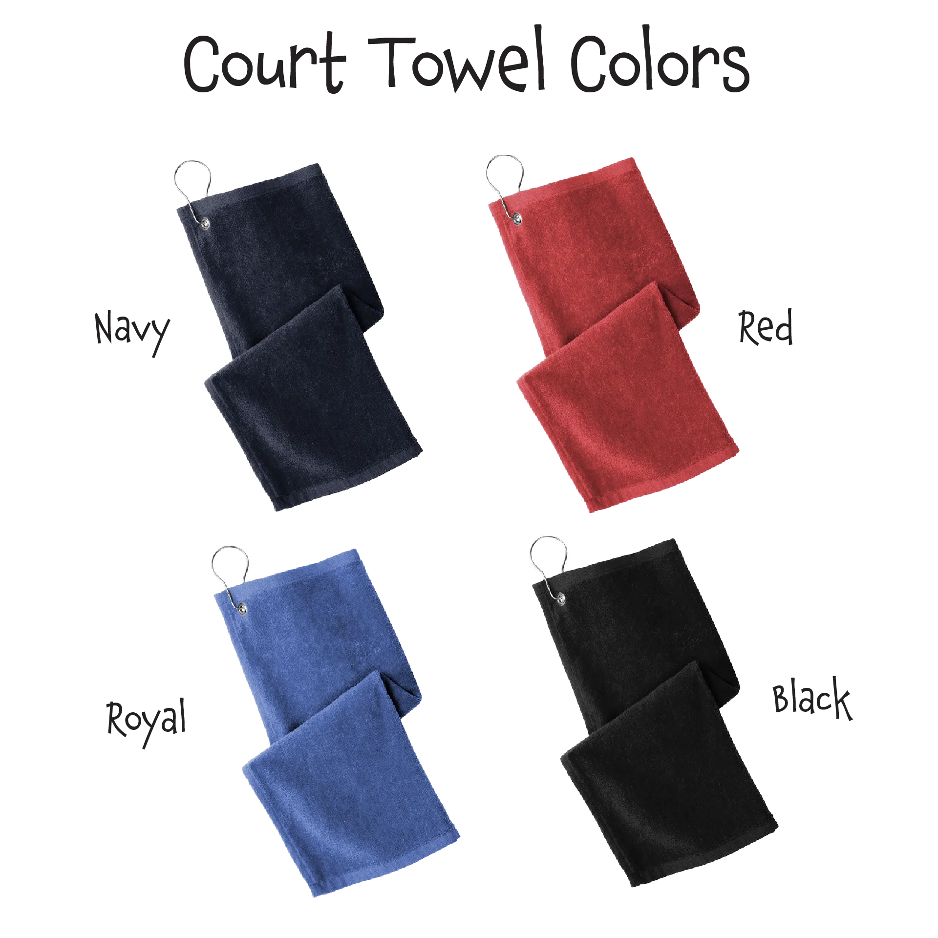 Hocus Pocus | Pickleball Court Towels | Grommeted 100% Cotton Terry Velour