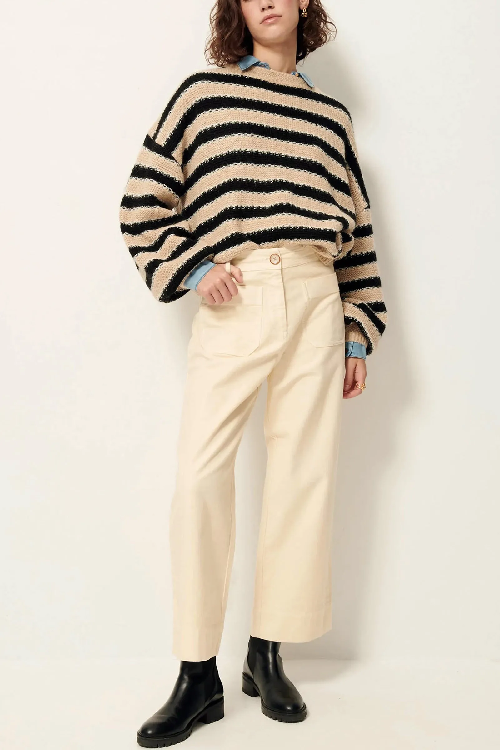 Hudpeach Cotton Trousers