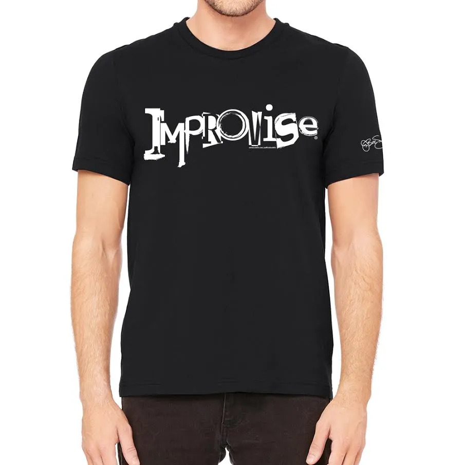 Improvise Men's Black Tee