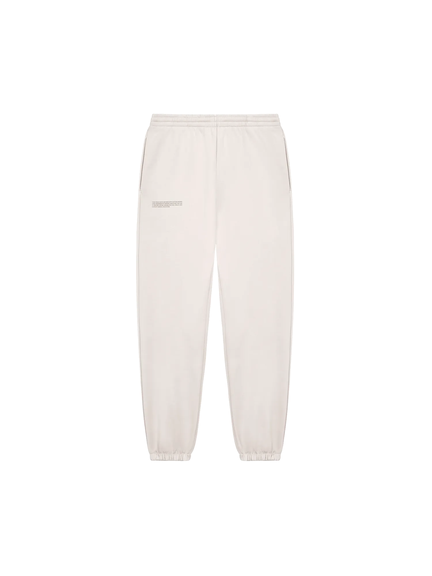 In Conversion Cotton Track Pants—cotton white