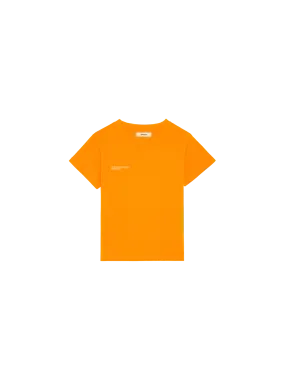 Kids' Fruitful 365 Organic Cotton T-shirt—tangerine orange