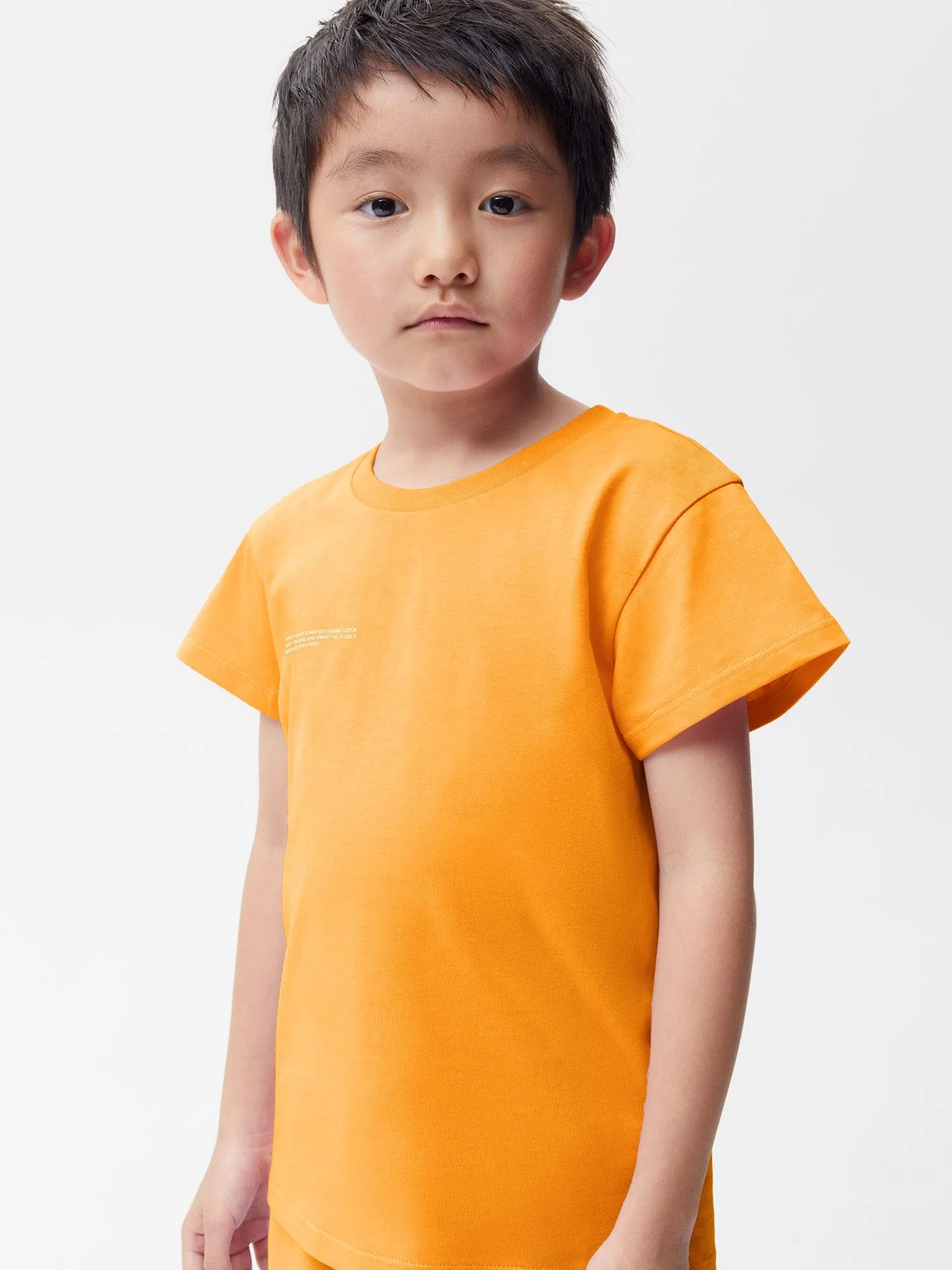 Kids' Fruitful 365 Organic Cotton T-shirt—tangerine orange