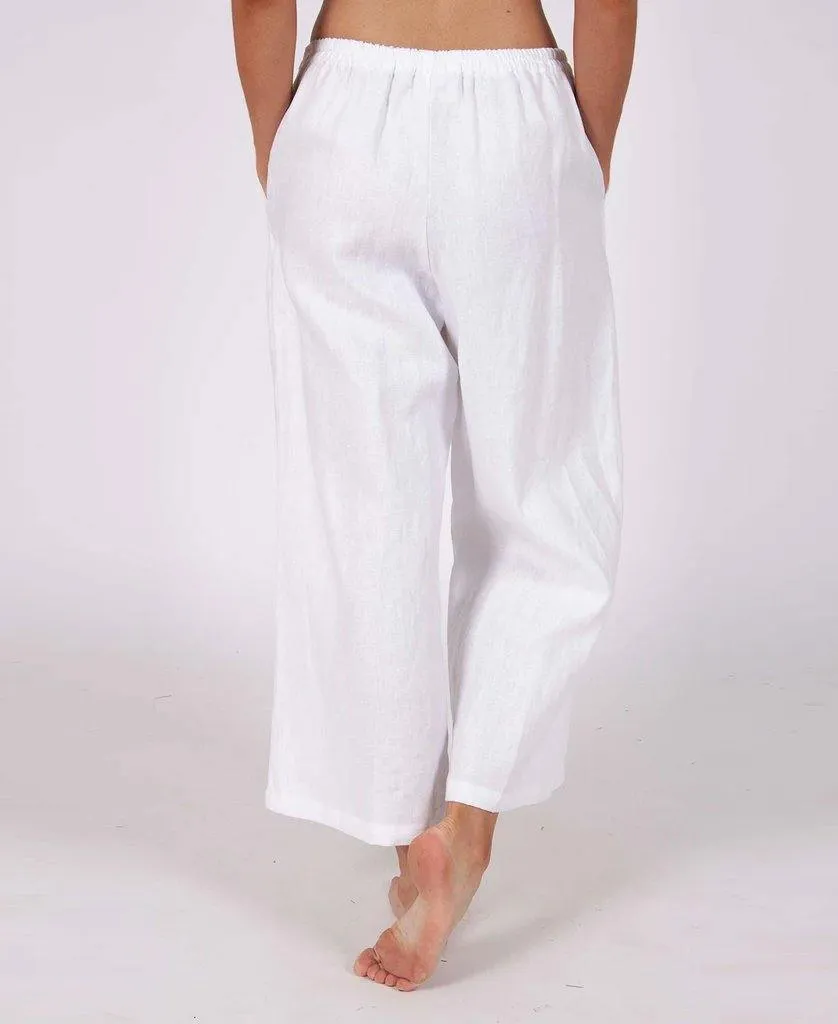 Kinsley Pant | White Linen