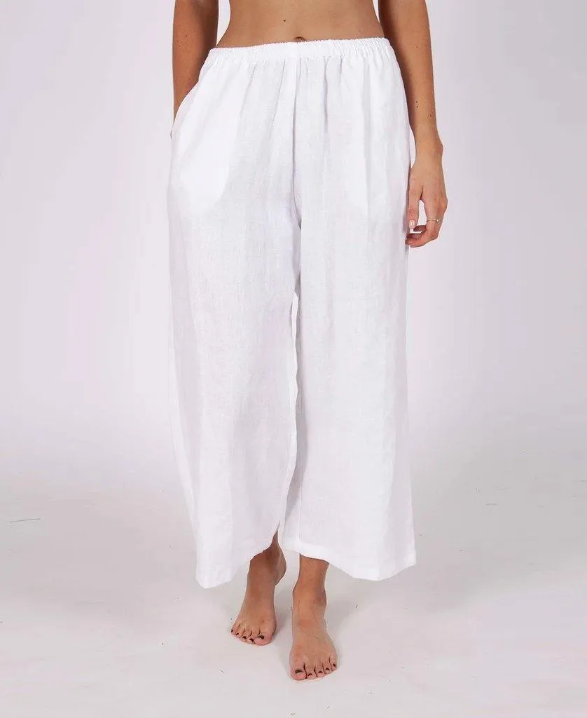 Kinsley Pant | White Linen