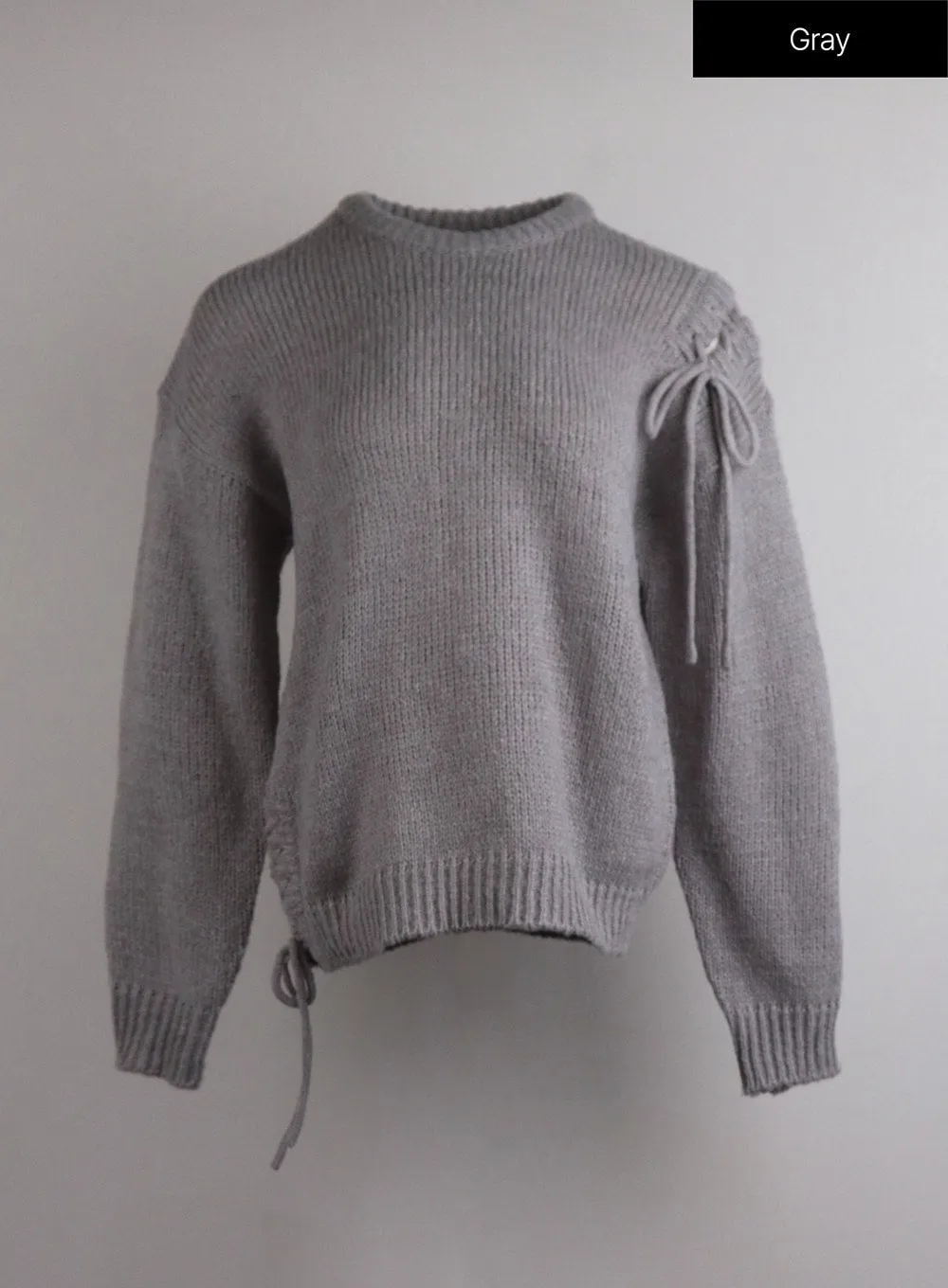 Knit Round Neck Long Sleeve Sweater OJ417