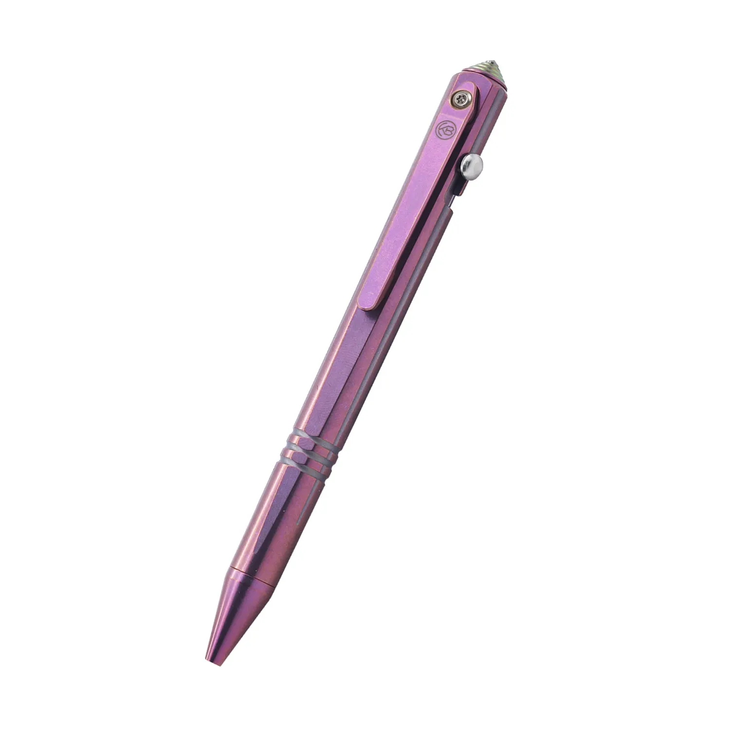 KUBEY Titanium Tactical Pen (Purple)