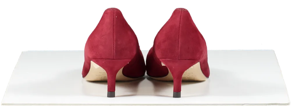 LK Bennett Dark Red Kitten Heel Court Shoes BNIB UK 3 EU 36 👠