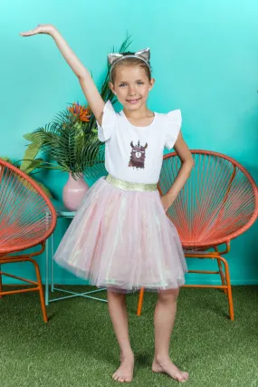 Llama-corn Flip Sequin Shirt for Girls