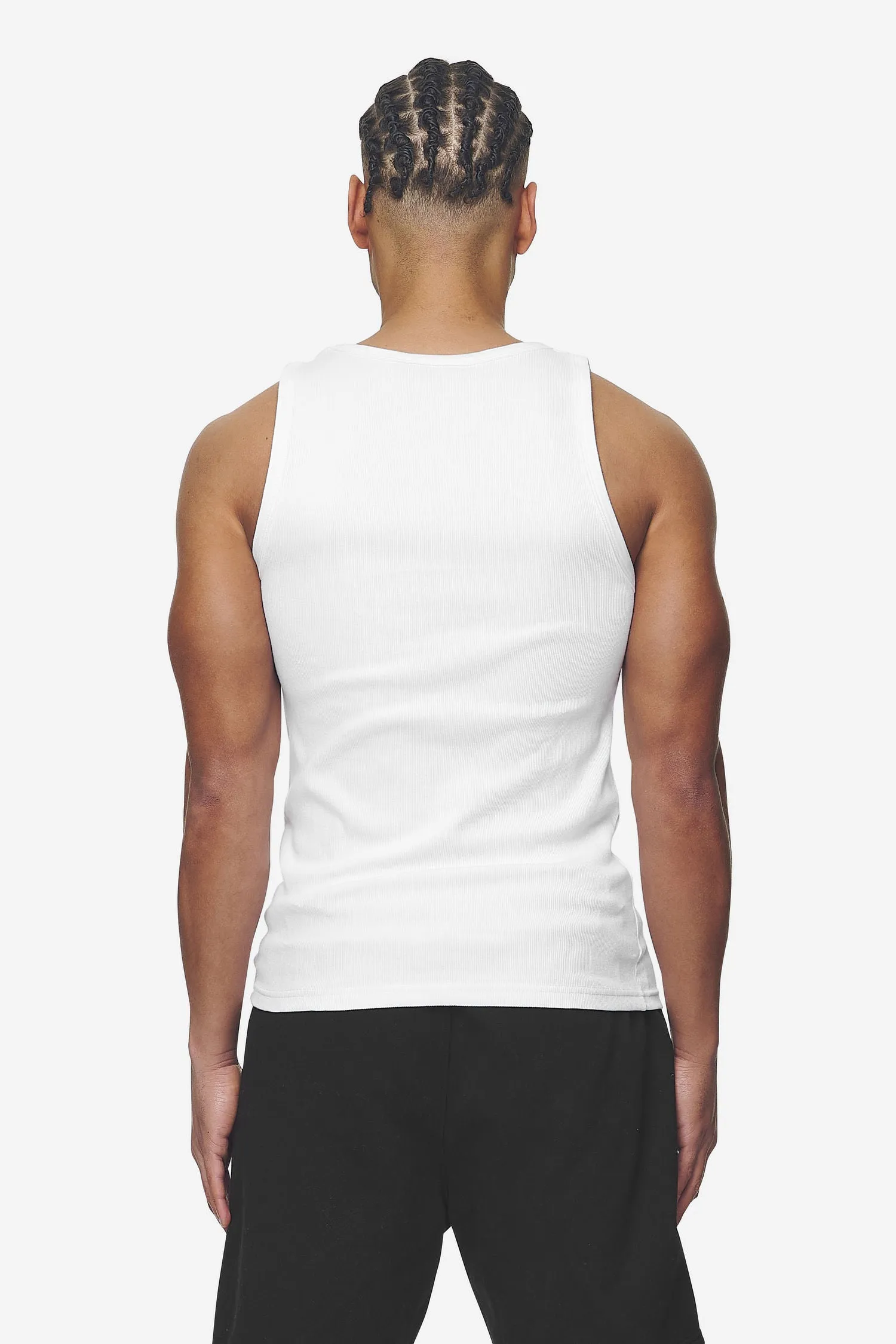 Logo Rib Undershirt White