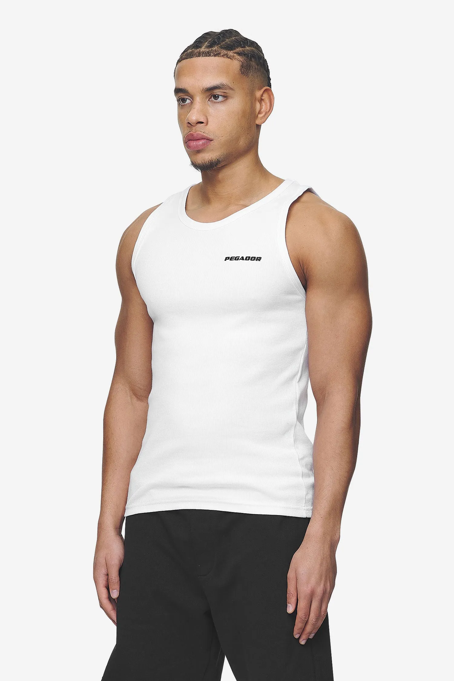 Logo Rib Undershirt White