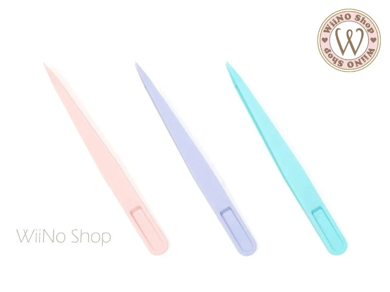 Macaron Anti-Static Light Weight Point Tip Tweezer Nail Art Tools - 1 pc