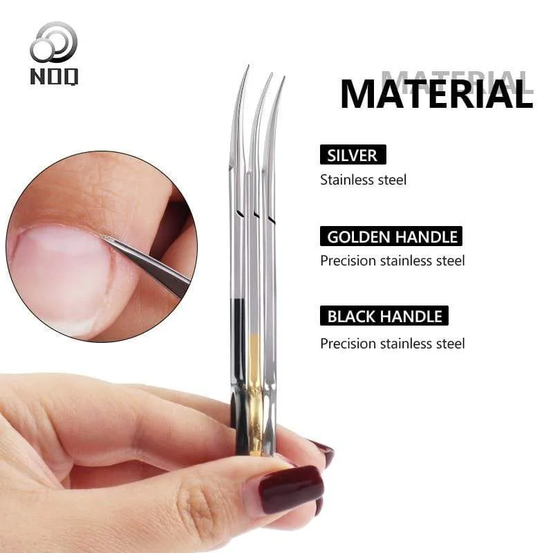 Manicure Scissors Curved Tip Scissors Professional Stainless Steel Nail Dead Skin Remover Nail Clipper Salon Nail Tools