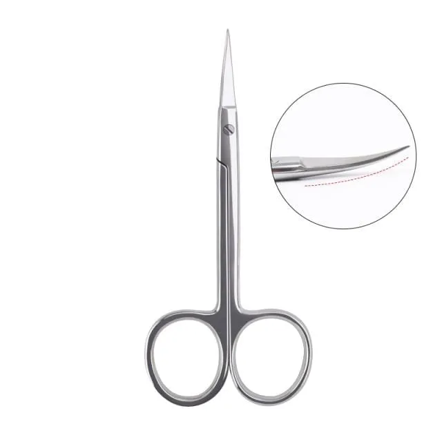 Manicure Scissors Curved Tip Scissors Professional Stainless Steel Nail Dead Skin Remover Nail Clipper Salon Nail Tools