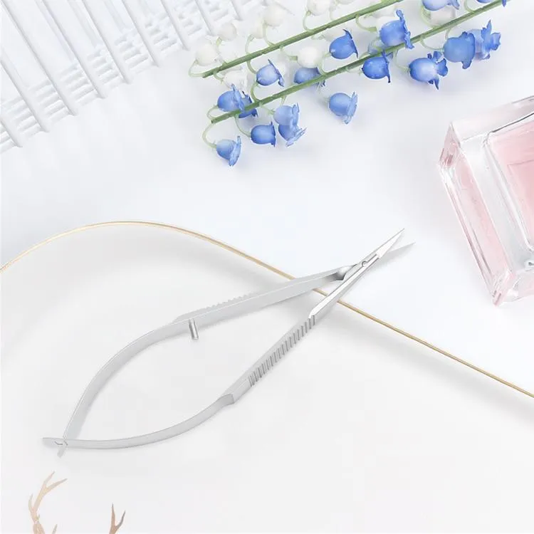 Manicure Scissors Curved Tip Scissors Professional Stainless Steel Nail Dead Skin Remover Nail Clipper Salon Nail Tools