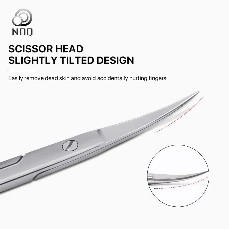 Manicure Scissors Curved Tip Scissors Professional Stainless Steel Nail Dead Skin Remover Nail Clipper Salon Nail Tools