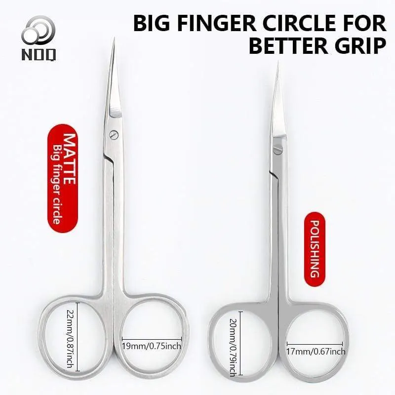 Manicure Scissors Curved Tip Scissors Professional Stainless Steel Nail Dead Skin Remover Nail Clipper Salon Nail Tools