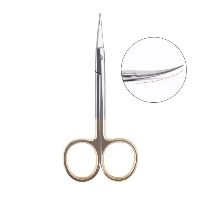 Manicure Scissors Curved Tip Scissors Professional Stainless Steel Nail Dead Skin Remover Nail Clipper Salon Nail Tools