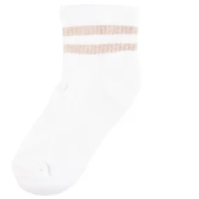 McCarren Tube Sock Quarter Length - Recycled Eco-Cotton Knit - Linen