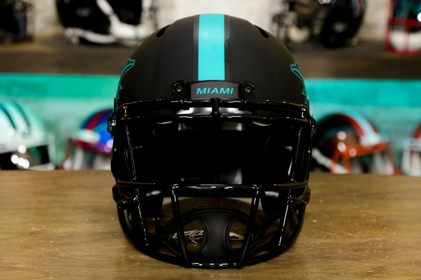 Miami Dolphins Riddell Speed Authentic Helmet - Eclipse