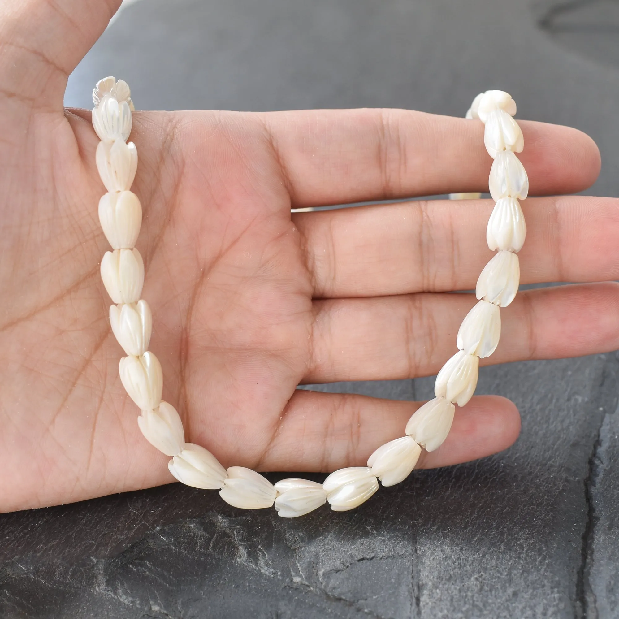 Mother of Pearl Pikake Strand Necklace