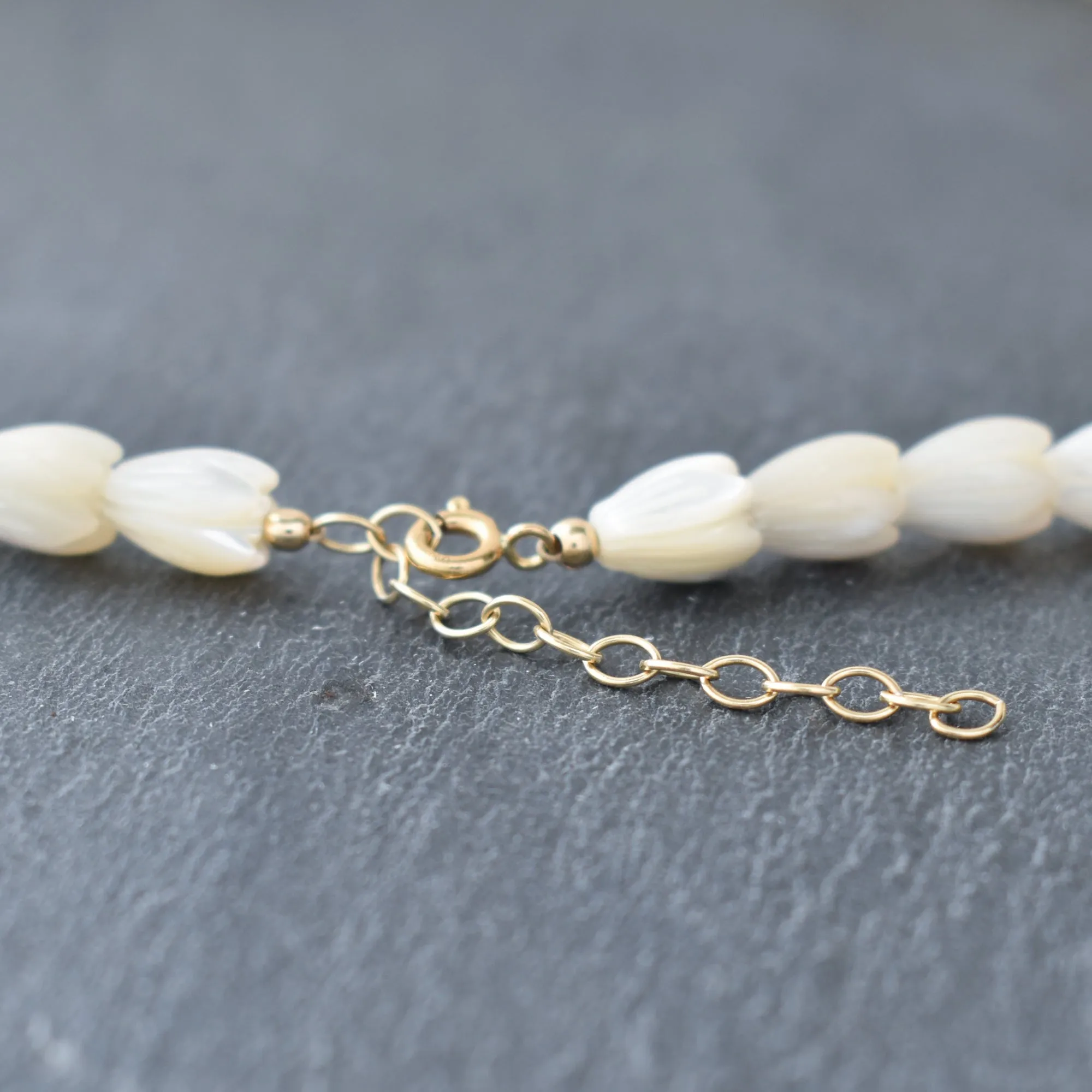 Mother of Pearl Pikake Strand Necklace