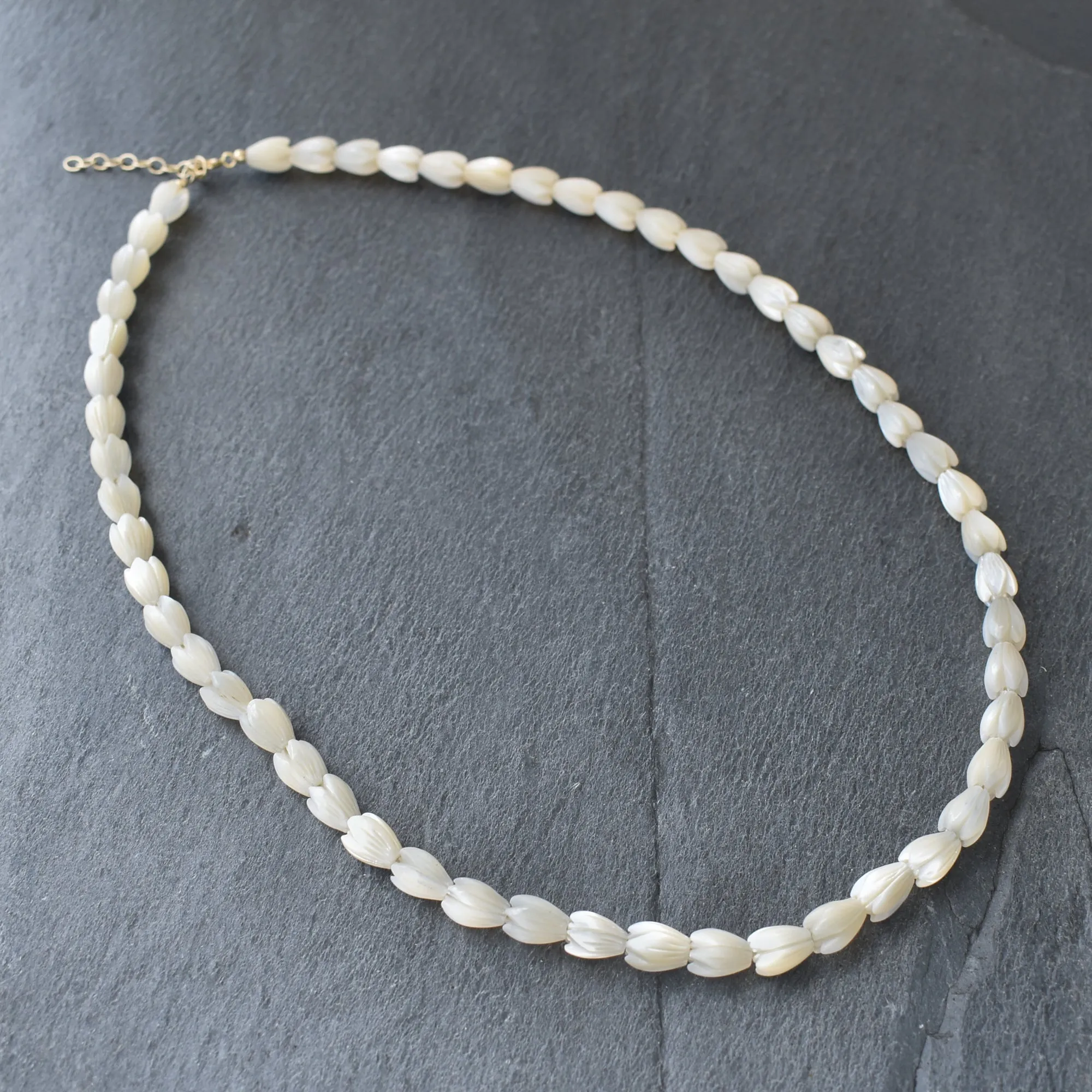 Mother of Pearl Pikake Strand Necklace