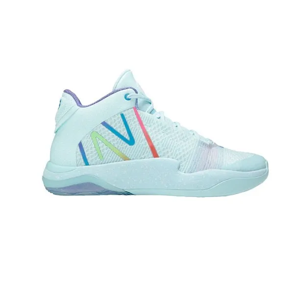 NB Two WXYv2 Girl's Basketball Court Shoe - Ice Blue / White / Violet