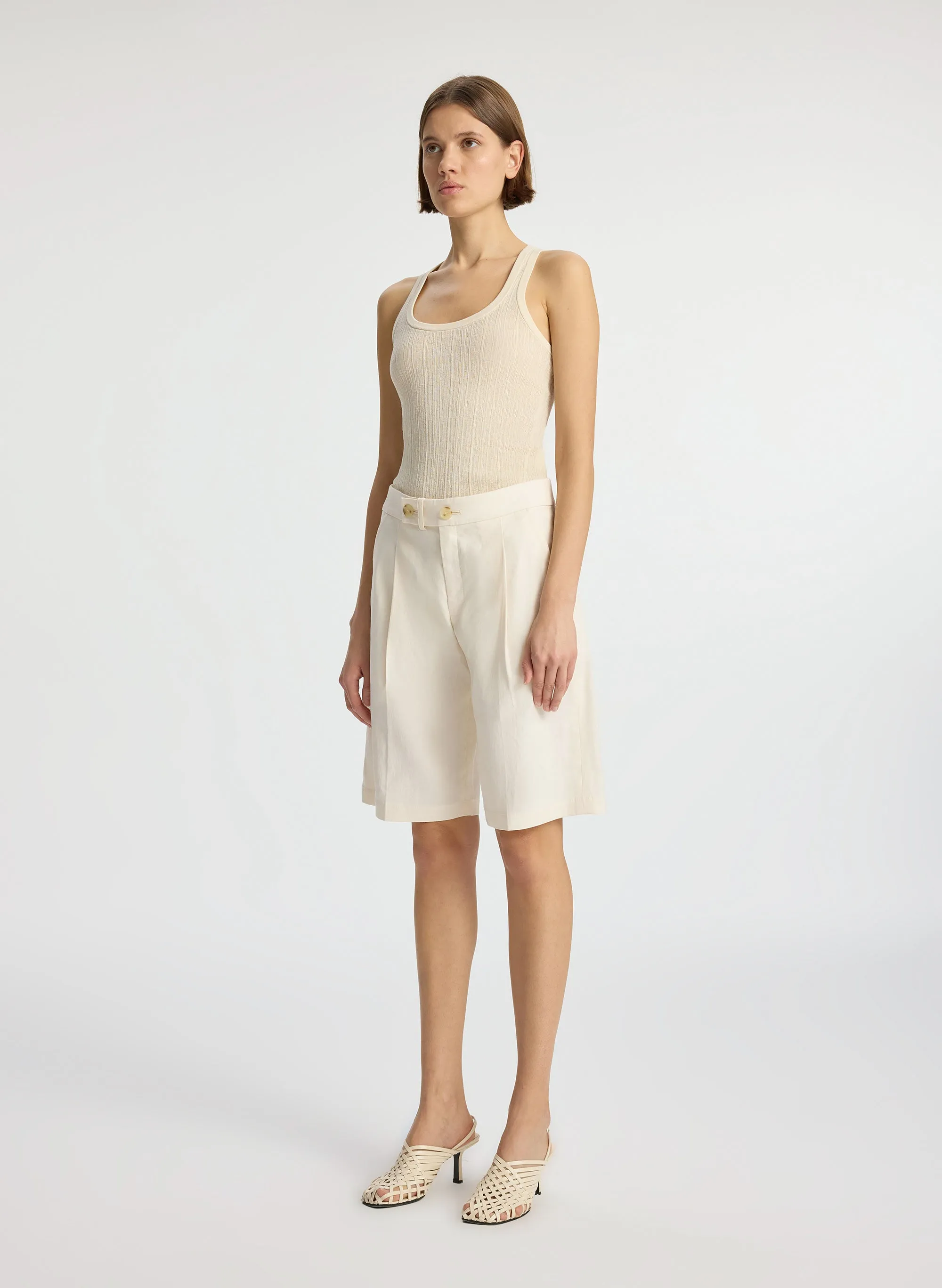 Nico Stretch Linen Short