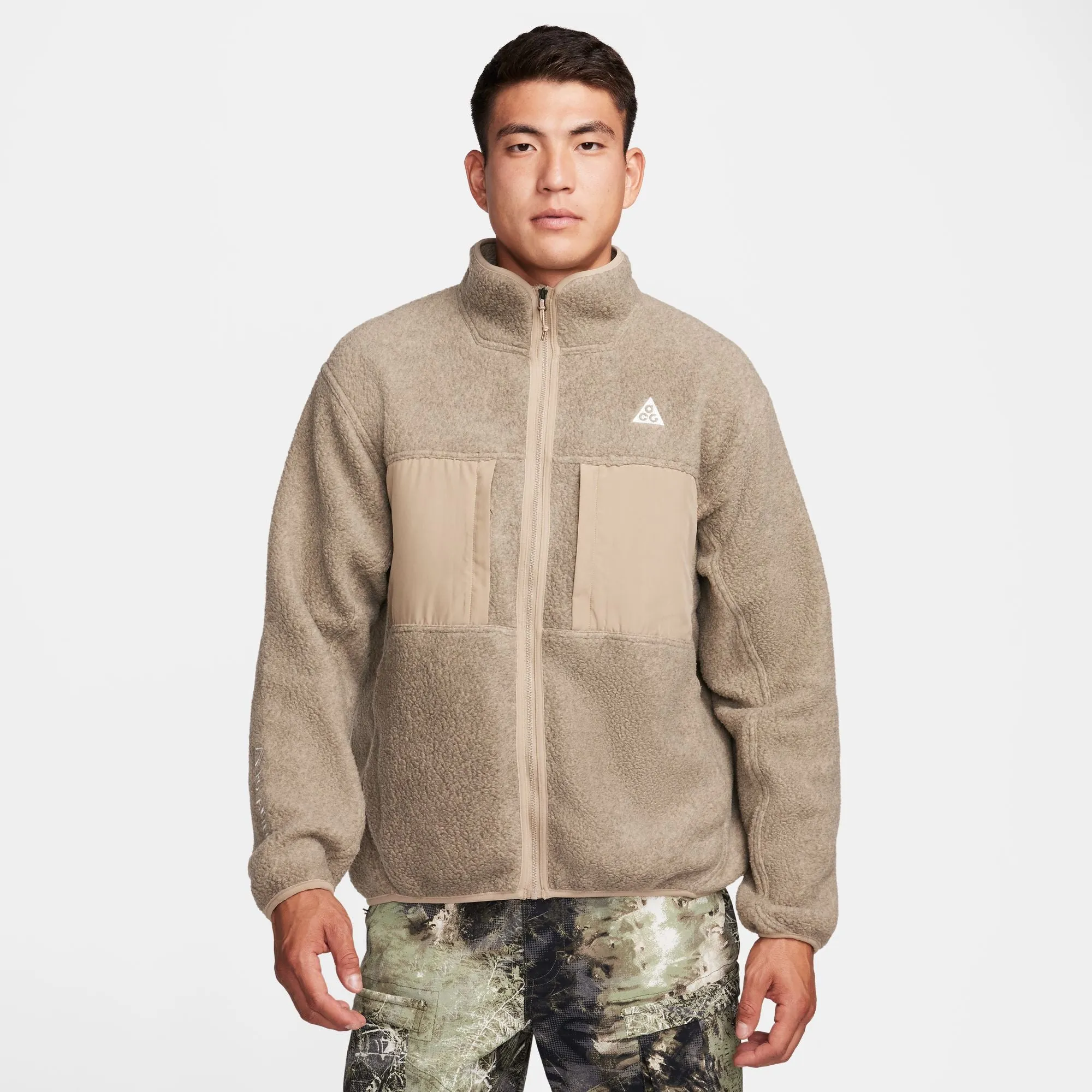 Nike ACG "Arctic Wolf" Full-Zip Top (Kahki/Lt Iron Ore/Summit White)