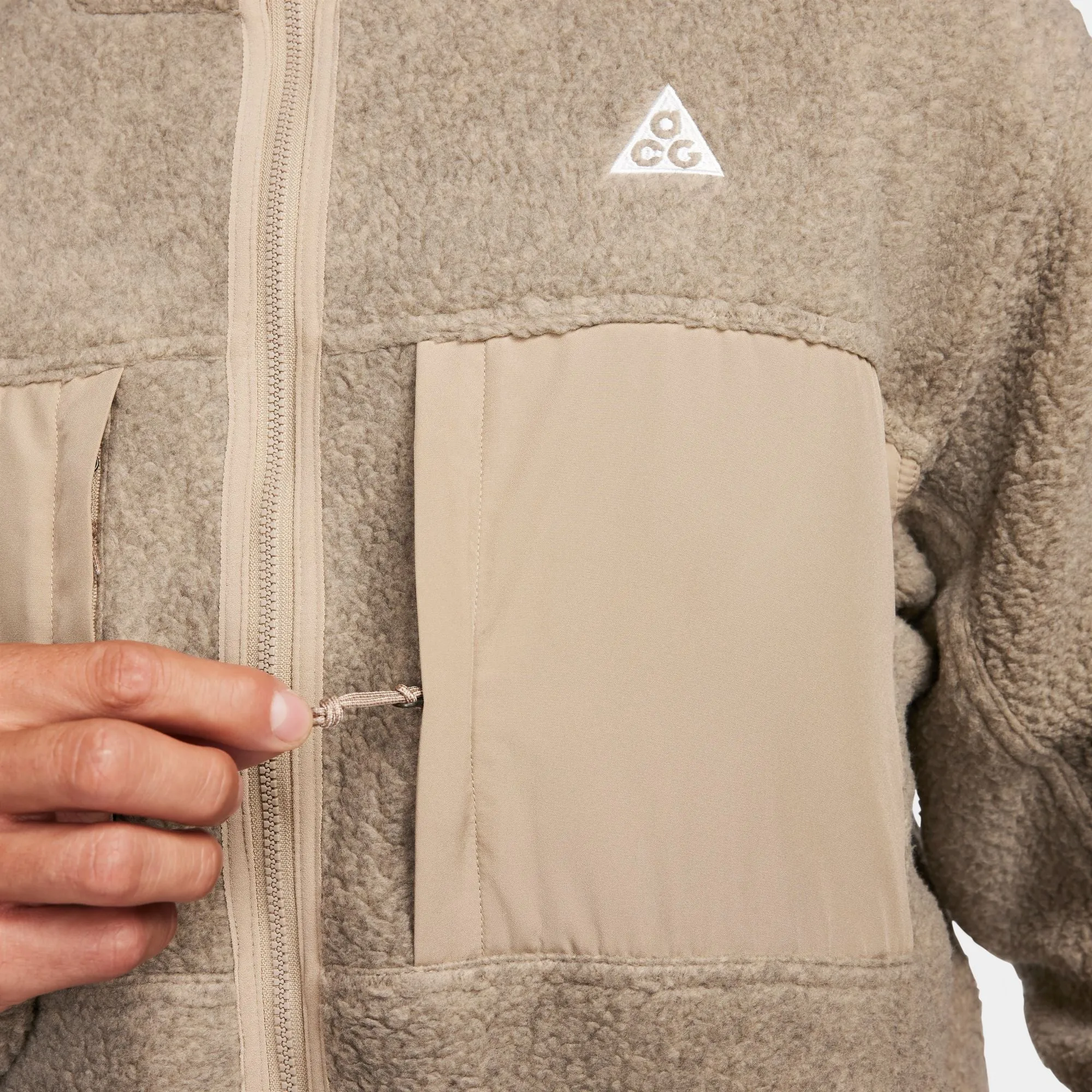 Nike ACG "Arctic Wolf" Full-Zip Top (Kahki/Lt Iron Ore/Summit White)