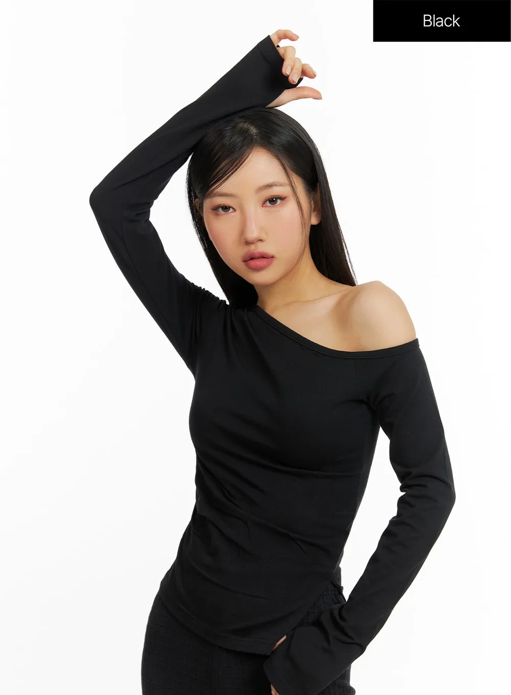 One-Shoulder Asymmetrical Tee CF408