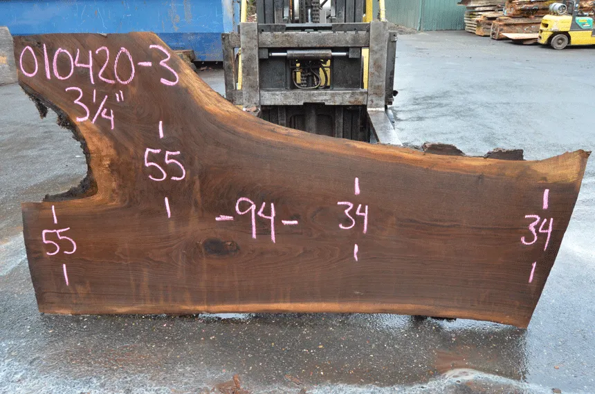 Oregon Black Walnut Slab 010420-03