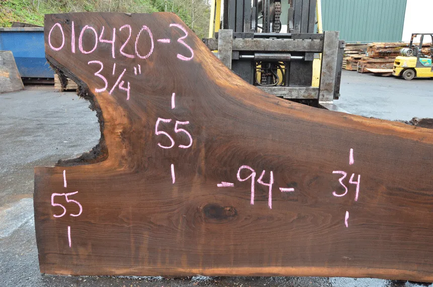 Oregon Black Walnut Slab 010420-03