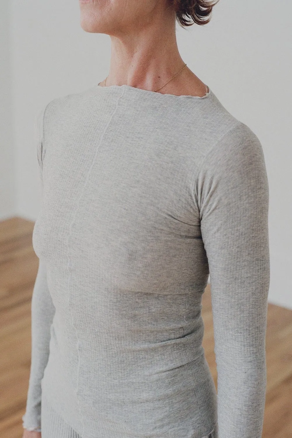 Pama Long sleeve | Grey Melange