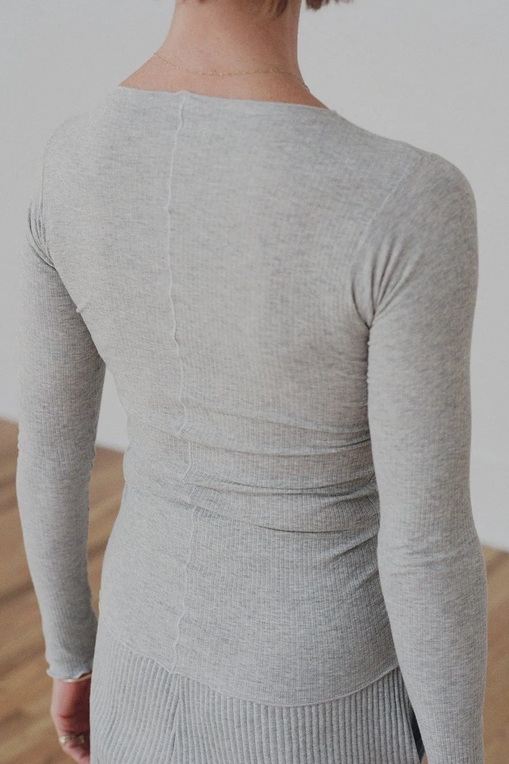 Pama Long sleeve | Grey Melange